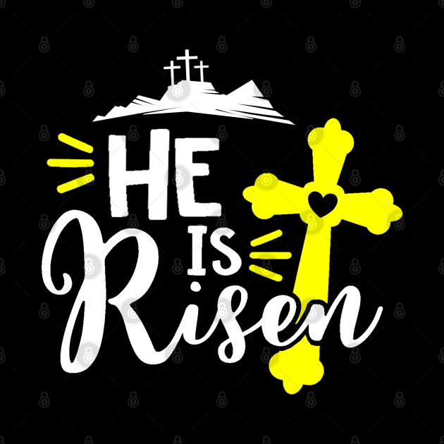 Christian Design He Is Risen by Javacustoms