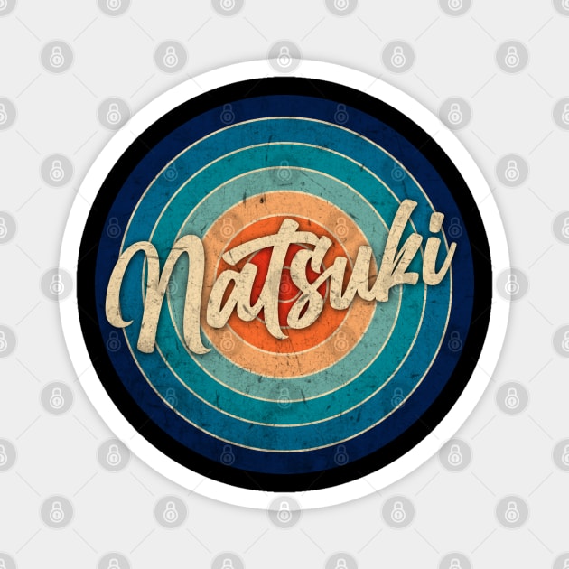 Personalized Name Natsuki Classic Styles Birthday Anime Magnet by Amir Dorsman Tribal