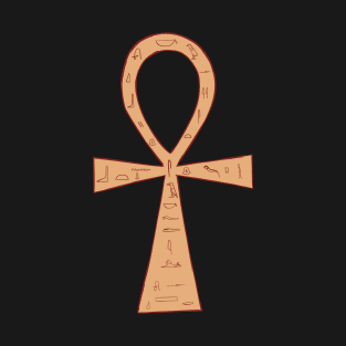 Ankh egyptian cross  hieroglyphic symbol T-Shirt