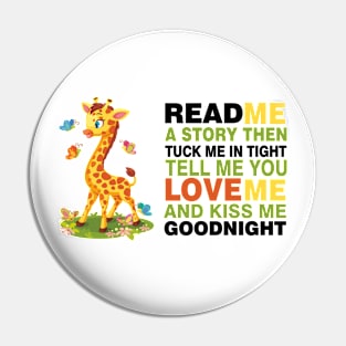 Read me a story giraffe Pin