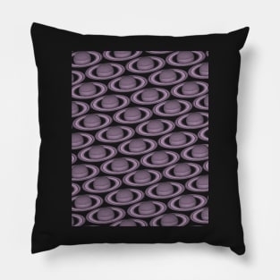 Minimalistic Saturnal Glitch Pattern, aka Invasion of Flatland lilac Version Pillow