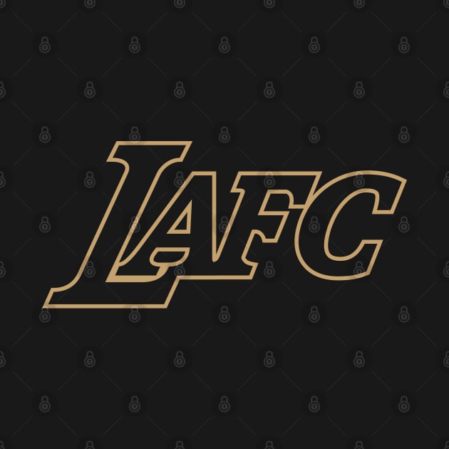 LAFC Black & Gold! Lakers Inspired Wordmark by TheAestheticHQ