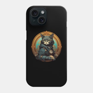 Cool Elegant Cat Wearing Glasses Phone Case