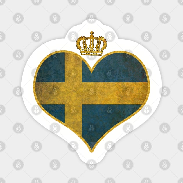 Love Sweden Magnet by PurplePeacock