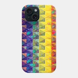 Rainbow Geometric Triangular Pattern Phone Case