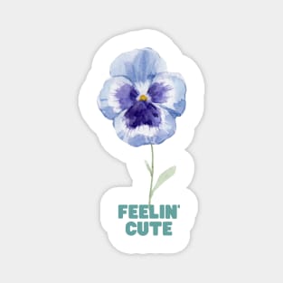 Pansy blue for you Magnet