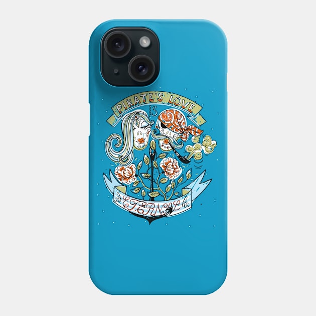 Pirate's Love Phone Case by annapaff