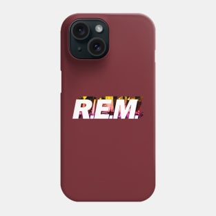 R.E.M.//Typography Style Phone Case