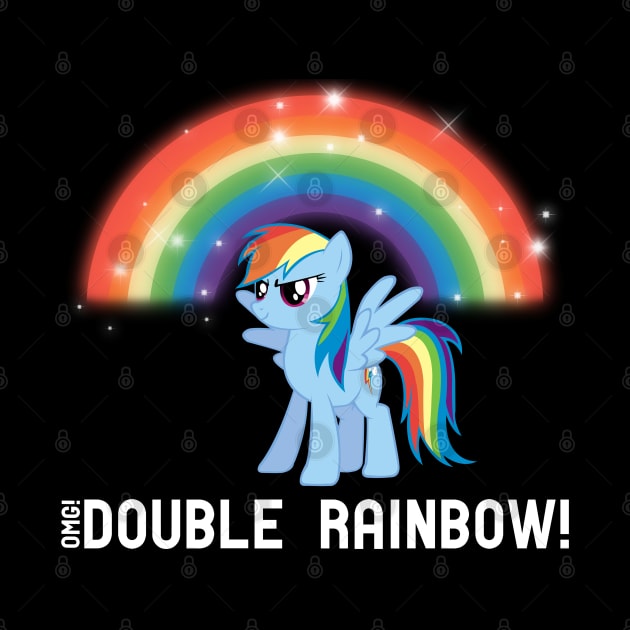 OMG! Double Rainbow! by Brony Designs