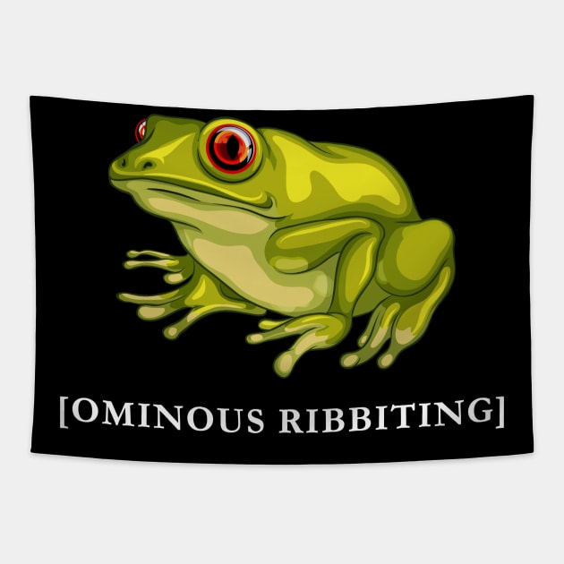 Ominous Ribbiting Tapestry by highcouncil@gehennagaming.com