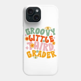 Groovy Little Third Grader First Day of School Phone Case