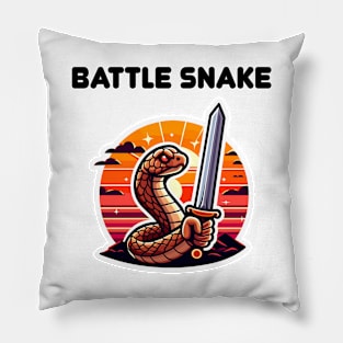 rattlesnake pun Pillow