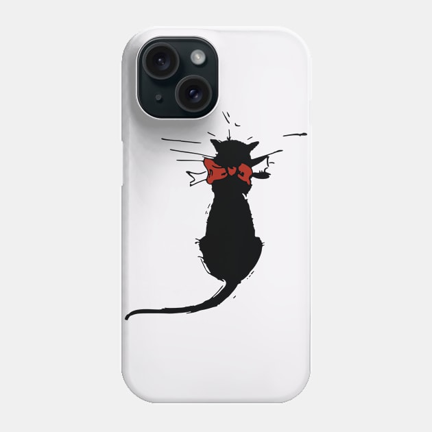 Lindo gato negro Phone Case by MISHA