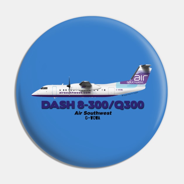 DeHavilland Canada Dash 8-300/Q300 - Air Southwest Pin by TheArtofFlying