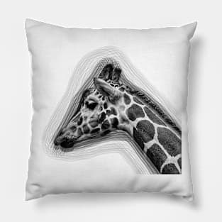 Giraffe Drawing Pillow
