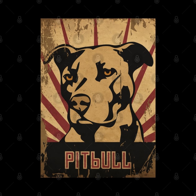 Vintage Pitbull Lover by CTShirts