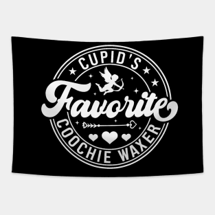 Cupid_s Favorite Coochie Waxer Valentines Day Wax Specialist Tapestry