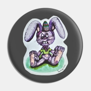 Rabbit Art Pin