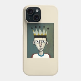 Footballer In A Crown Phone Case