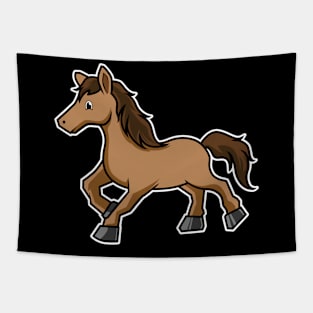 Horse Cartoon Tapestry