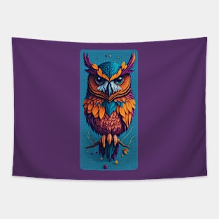 Fancy Owl Tapestry