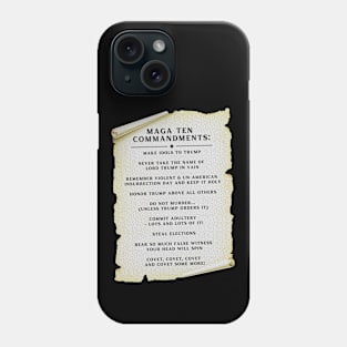 MAGA Ten Commandments Phone Case