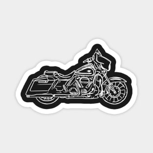 Motorcycle art: street glide Magnet