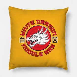 White Dragon Noodle Bar Pillow