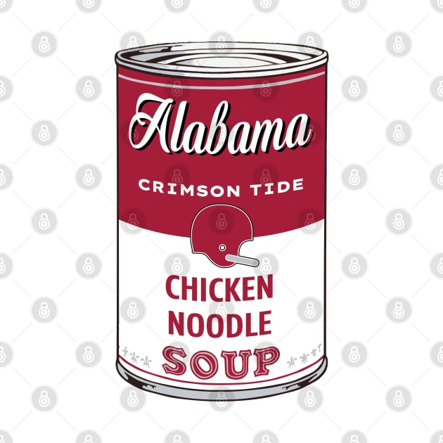 Alabama Crimson Tide Soup Can by Rad Love