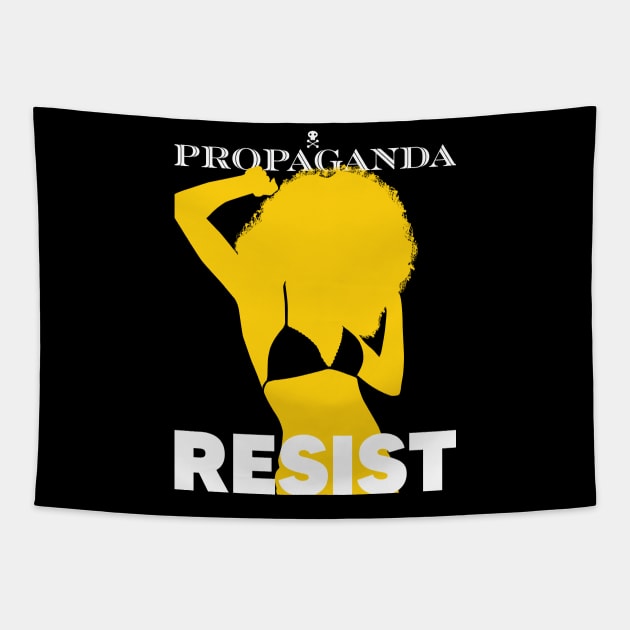 Propaganda Resist 2 Tapestry by TommyArtDesign