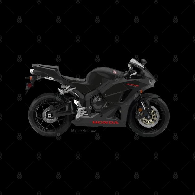 Honda CBR600RR 19 black, s by MessyHighway