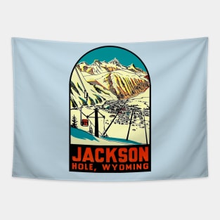 Jackson Hole Wyoming Vintage Tapestry