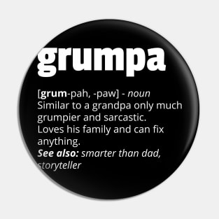 Grumpa Definition Pin