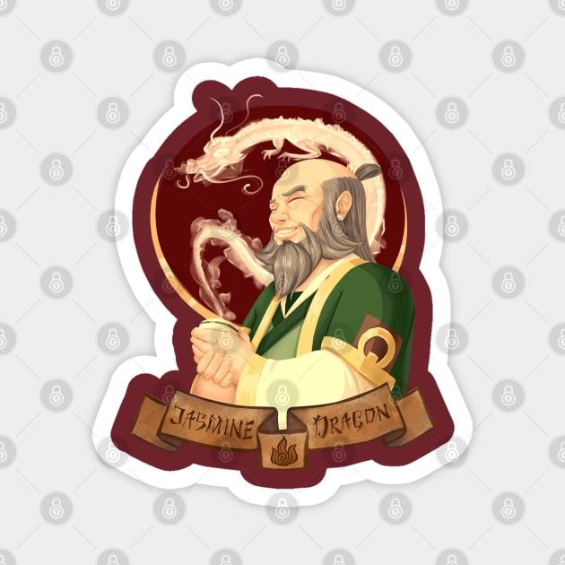 uncle iroh Jasmine dragon Magnet by sadistenan