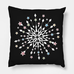 shining star with pastel stars Pillow