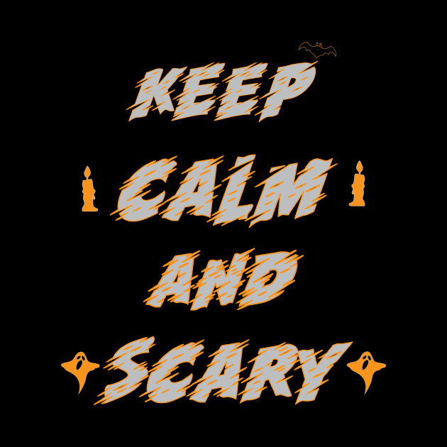 keep calm and scary shirt by MBshirtsboutique