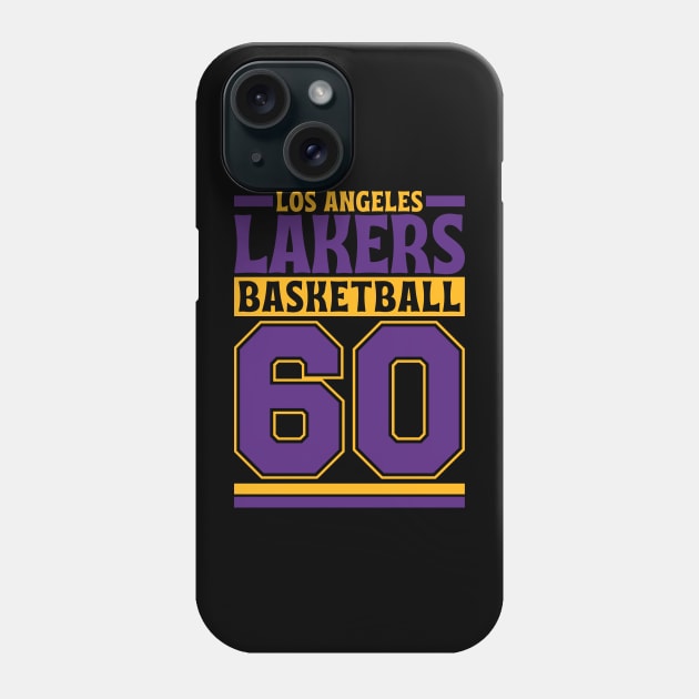 Los Angeles Lakers 1960 Basketball Limited Edition Phone Case by Astronaut.co