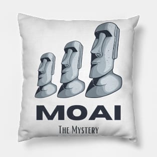 Moai Easter Islands Rapa Nui Statues Heads Mystery Pillow