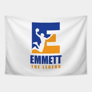 Emmett Custom Player Basketball Your Name The Legend Tapestry