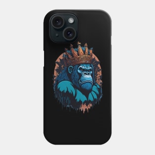 gorilla the king Phone Case