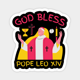 God-Bless-Pope-Leo-XIV Magnet