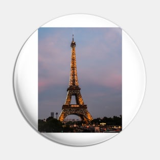 Eiffel Tower at Night Pin