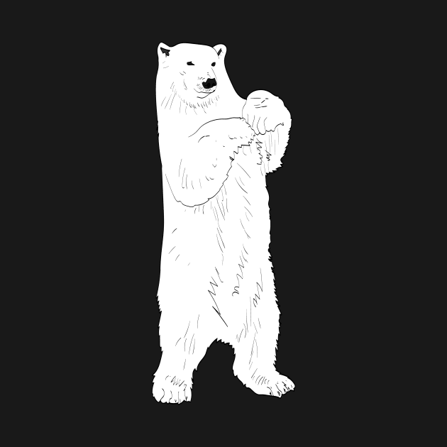 Standing polar bear by Protect friends