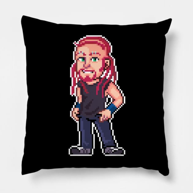 Pixels the Drummer Pillow by geekmythology