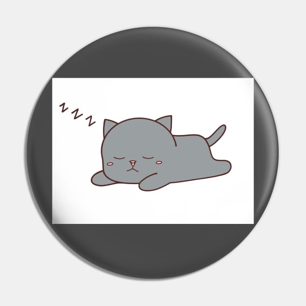 Sleeping Kitty Pin by yuuxi