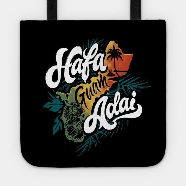 Guam Hafa Adai Decal Guam Tragetasche Teepublic De