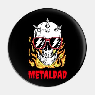 Heavy Metal - Metal Dad Pin