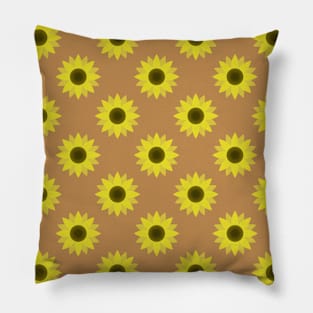 Sunflowers Neck Gator Brown Sunflower Pillow