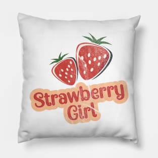 Strawberry Girl Pillow