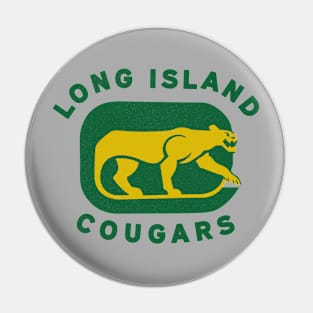Retro Long Island Cougars Hockey 1973 Pin